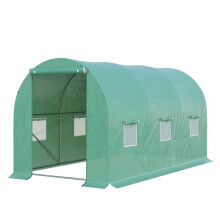 4x2x2m Polytunnel Greenhouse with Roll-up Door