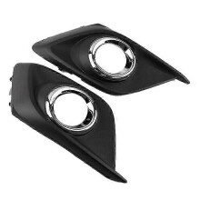 2Pcs Chrome Front Bumper Fog Light Grille Cover for Mazda 3 Axela 2014-2016
