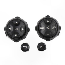 Multifunction Steering Wheel Control for S-Class W221 2006-2009 and W216 2007-2013, Black Automotive Upgrade Trim