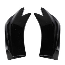 27cm Car Rear Bumper Spoiler Canards Fins Anti-Crash Diffuser Lip Wrap Angle Splitter Protector Guar