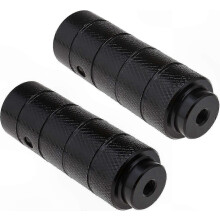 Stunt Bike Pedals Non-Slip Cylindrical Black BMX Pedals 2pcs