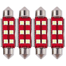 Super Bright Canbus Error Free 6-Smd 3030 Chipset 41Mm 211-2 212-2 569 578 Xenon White Led Bulbs For Map Dome License Plate Lights Lamps(Pack Of 4)
