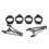 Motorcycle Universal Headlight Bracket Mount Clamp for 39mm-41mm Adjustable Headlight Mount Clamp Bl 5