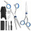 Kit di forbici per capelli ZERODIS - 10 pezzi - Acciaio inossidabile - Comode - Regolabili 1