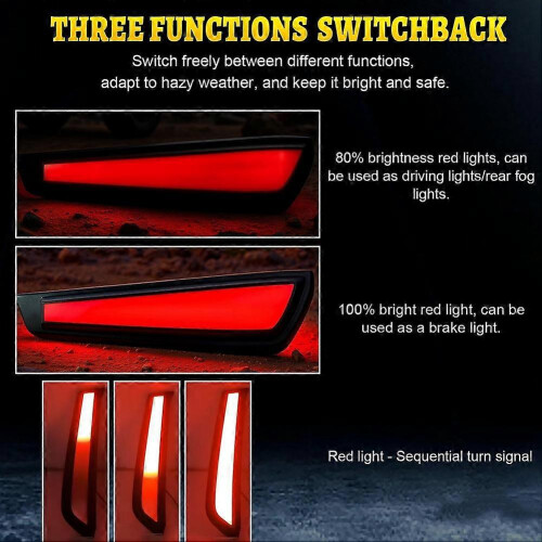 Rear Bumper LED Tail Light Brake Light for 2025 Trunk Pillar Tail Light Sequential Turn Signal Light 1