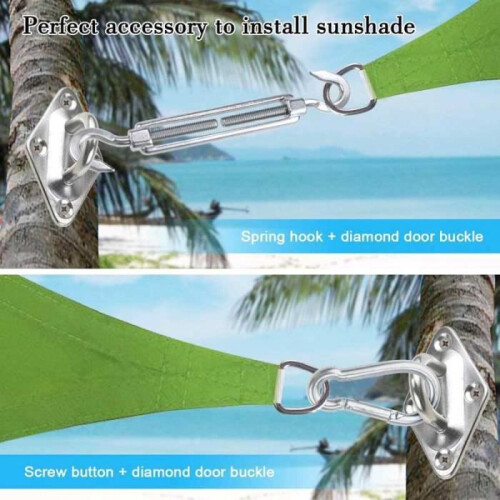 Fixing Kit - Stainless Steel - Shade Sail - 40 Pieces - Triangular - Rectangular-G 1