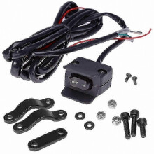 12V Winch Thumb Switch with Mounting Bracket, Handlebar Control for ATV UTV Recovery Systems