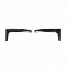 2PC Glossy Black Front Bumper Splitter Canards Aero Diverter Set