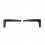 2PC Glossy Black Front Bumper Splitter Canards Aero Diverter Set 1