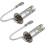 2pcs Super Bright White H3 LED Fog Light Bulbs, 12V-24V DC Headlight Conversion Kit 5