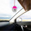 Spinning Disco Cowboy Charm Rearview Mirror Dangle For Auto Interior Decor Vehicle Accessory 3