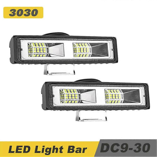 8Pcs LED Work Light 48W 16LED High-Visibility White Light Bar for Vehicles IP67 Waterproof 1
