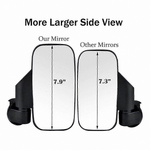 Rearview Mirror for UTV ATV Side Mounting Reversing Applications 2