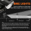 USB rechargeable bicycle light set with 3 modes: front and rear light combination-G 5