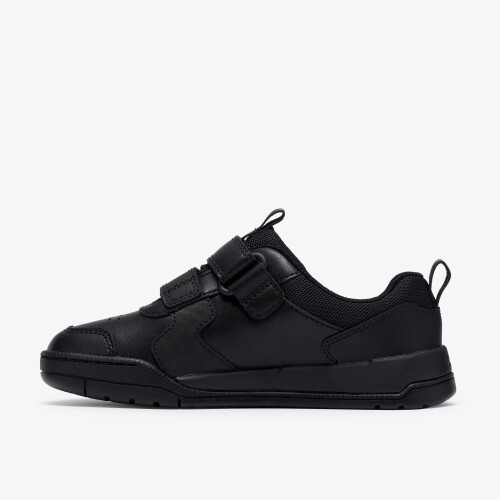 Clarks (Wide, 11 (Children's)) Laser Play K Black Leather 1