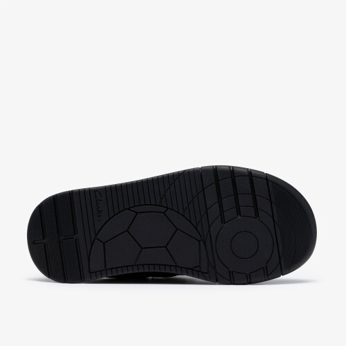 Clarks (Standard, 2.5 (Children's)) Laser Play K Black Leather 2