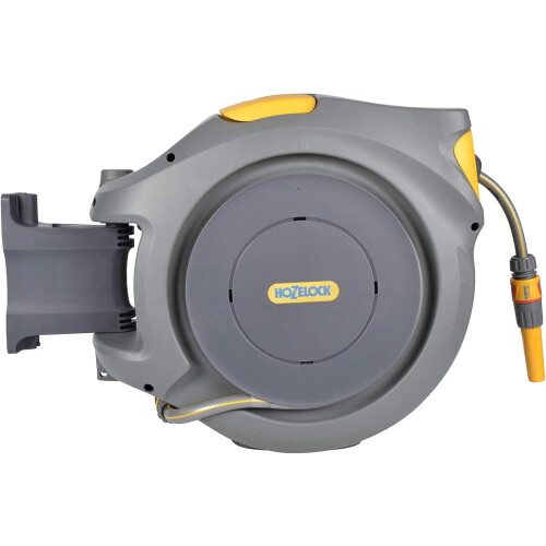 Hozelock Hozelock 40m Wall-Mounted Auto-Rewind Hose Reel with Accessories