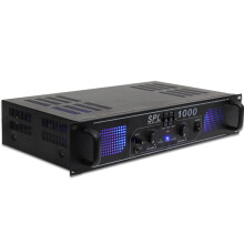 Skytec SPL-1000 PA Power Amplifier 1000W 2-Channel Audio Performance