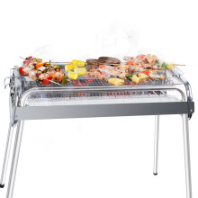 Portable BBQ Charcoal Barbecue Grill Stainless Outdoor Picnic Camping Grill