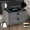 LED Bedside Table 2 Drawers Wireless Charging Nightstand Cabinet Storage Modern 7