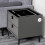 LED Bedside Table 2 Drawers Wireless Charging Nightstand Cabinet Storage Modern 9