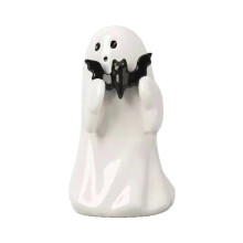 (Ghost flower pot 1pcs) Halloween Decorative White Ghost Ornaments, Cute Party Yard Desk Decor, Study Room Tabletop Figurine Gift