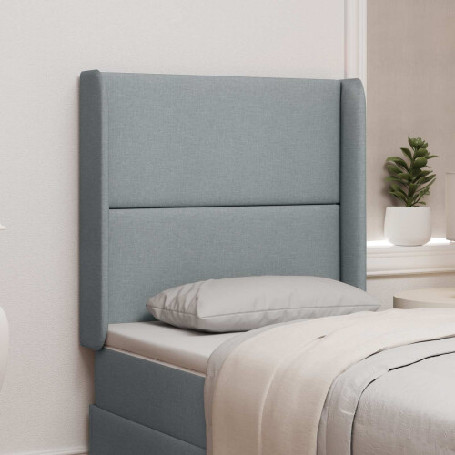 VidaXL vidaXL Headboard Ear Light grey 80 x 16 x 4 cm Fabric