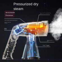 Portable Garment Steamer, Foldable Handheld Steam Iron with Adjustable Steam, Dry & Wet Ironing Function, Travel Wrinkle Remover, Dark Purple