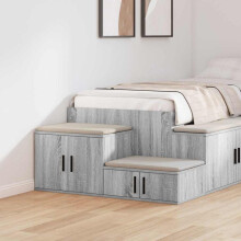 vidaXL Storage Cabinet 2 pcs Grey Sonoma 118 x 41 x 40 cm