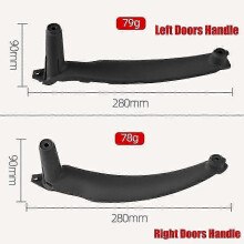 (Gray-Right-Front) High qualityArmrest Car Left Right Front Rear Interior Door Handle Inner Panel Pull Trim Cover For BMW E70 E71 X5 X6 2007-2013