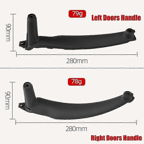 (Gray-Right-Front) High qualityArmrest Car Left Right Front Rear Interior Door Handle Inner Panel Pull Trim Cover For BMW E70 E71 X5 X6 2007-2013