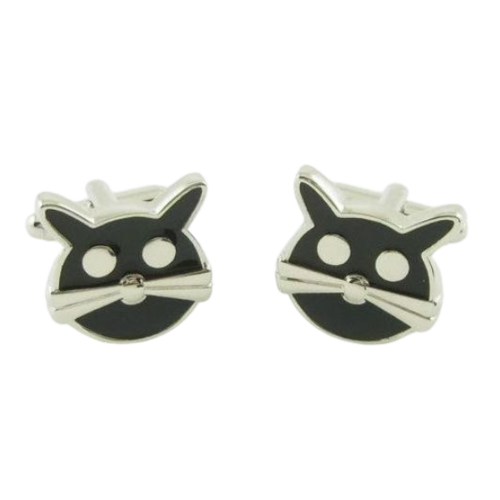 Lucky Black Cat Cufflinks