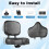 Bicycle Saddle with Soft Backrest Support Electric Extra Wide Comfortable eBike for 1