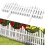 KCT KCT 2 Pack -  Interlocking Flexible White Picket Fence Garden Borders - 16 Pieces Total 10