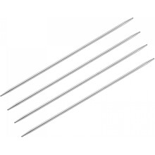 2 Pairs Knitting Needle Set, 4.4mm Diameter 9.84 Inches Length Stainless Steel Double Pointed Sweater Needles for Handmade Projects DIY Knitting