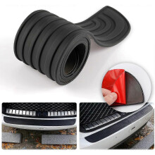 Blackcar Rear Bumper Protector, 104cm Car/suv Universal Rubber Anti-scratch Trunk Exterior Accessories
