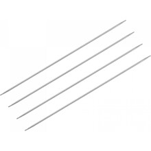 2 Pairs Knitting Needle Set, 2.8mm Diameter 9.84 Inches Length Stainless Steel Double Pointed Sweater Needles for Handmade Projects DIY Knitting