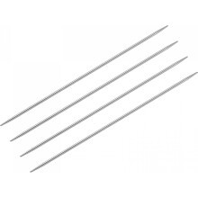 2 Pairs Knitting Needle Set, 3.6mm Diameter 9.84 Inches Length Stainless Steel Double Pointed Sweater Needles for Handmade Projects DIY Knitting