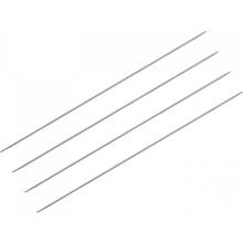 2 Pairs Knitting Needle Set, 2.0mm Diameter 9.84 Inches Length Stainless Steel Double Pointed Sweater Needles for Handmade Projects DIY Knitting