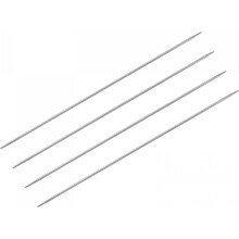 2 Pairs Knitting Needle Set, 2.6mm Diameter 9.84 Inches Length Stainless Steel Double Pointed Sweater Needles for Handmade Projects DIY Knitting