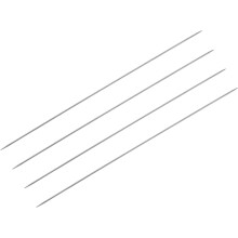 2 Pairs Knitting Needle Set, 1.6mm Diameter 9.84 Inches Length Stainless Steel Double Pointed Sweater Needles for Handmade Projects DIY Knitting