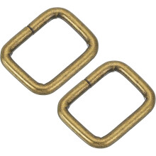 Metal Rectangle Ring Buckles 20x16mm(0.79"x0.63") Inside Dimension for Bags Belts DIY Accessories Bronze 30pcs