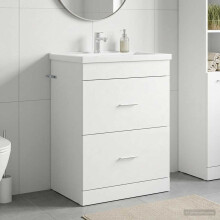 vidaXL Bathroom Under Sink Cabinet White 56 x 37.5 x 81 cm