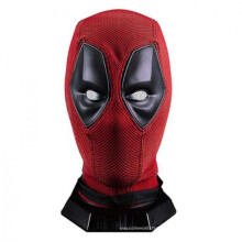 (Xl (above 60cm)) Deadpool Head Mask Halloween Knitted Deadpool Mask Cosplay Movie Prop Funny Disguise Costume Accessory Adult Headpiece