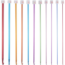 Crochet Hooks Set 2.0mm - 8.0mm Aluminum Knitting Needles Comfortable Smooth Crochet Needles for DIY Craft Yarn, Multicolored