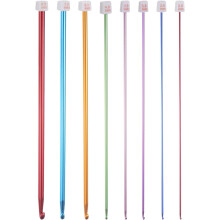 Crochet Hooks Set 2.0mm - 8.0mm Aluminum Knitting Needles Comfortable Smooth Crochet Needles Accessories for DIY Craft Yarn, Multicolored
