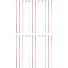 24pcs Tunisian Crochet Hooks 2mm(B) Aluminum Knitting Needles 27cm Long Crocheting Needles for Crochet Lovers & Beginners, Red