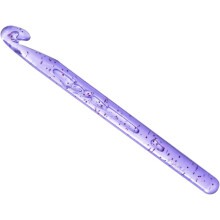 Large Crochet Hooks 12mm Ergonomic Knitting Crochet Hook Plastic Huge Big Crochet Hooks for DIY Crocheting Yarn Blanket Carpet Weaving, Purple