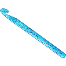 Large Crochet Hooks 12mm Ergonomic Knitting Crochet Hook Plastic Huge Big Crochet Hooks for DIY Crocheting Yarn Blanket Carpet Weaving, Blue