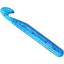 Large Crochet Hooks 20mm Ergonomic Knitting Crochet Hook Plastic Huge Big Crochet Hooks for DIY Crocheting Yarn Blanket Carpet Weaving, Blue